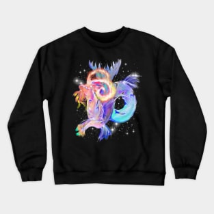 Colorful Rainbow Capricorn symbol image astrology zodiac art Crewneck Sweatshirt